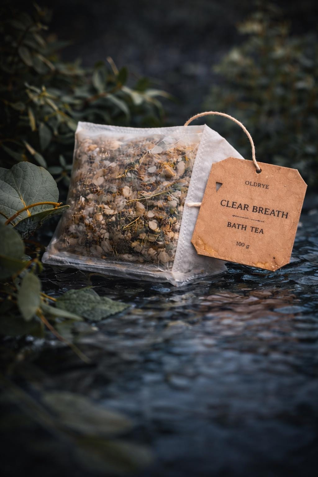 CLEAR BREATH Bath Tea · Frisches Kräuterbad · Bio Aromatherapie · Belebendes Bad · Handmade · 100 g Wellness